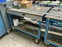 Verrijdbare metalen werktafel (2x) - afbeelding 2 van  6