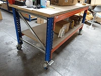 Verrijdbare metalen werktafel - afbeelding 4 van  4