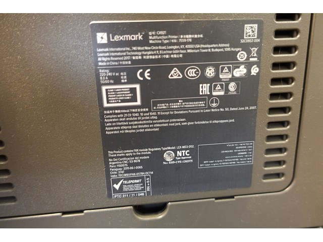 Verrijdbare multifunctionele printer lexmark - afbeelding 7 van  9