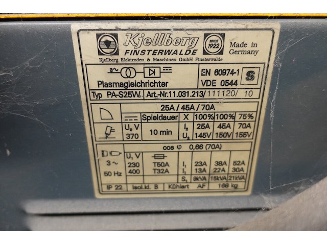Verrijdbare plasmasnijder kjellberg - afbeelding 6 van  6