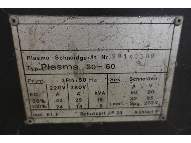 Verrijdbare plasmasnijder plasma - afbeelding 5 van  5