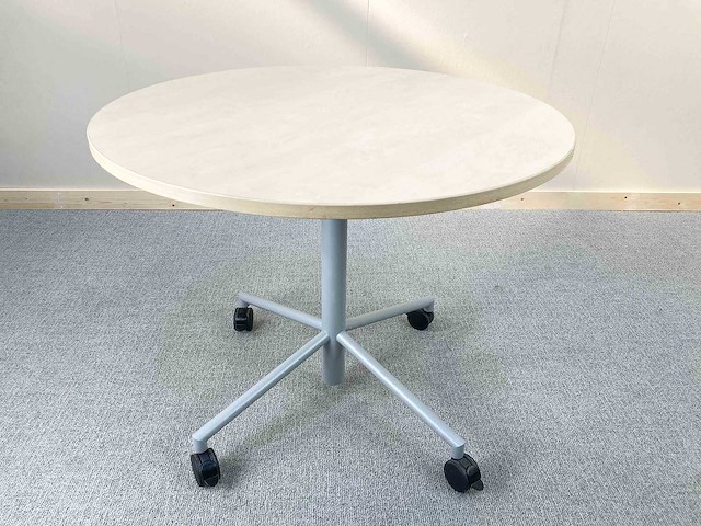 Verrijdbare ronde tafel - bijzettafel (2x) - afbeelding 1 van  7