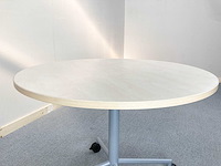 Verrijdbare ronde tafel - bijzettafel (2x) - afbeelding 2 van  4