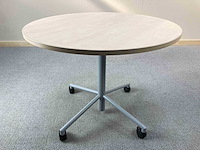 Verrijdbare ronde tafel - bijzettafel (4x) - afbeelding 6 van  9