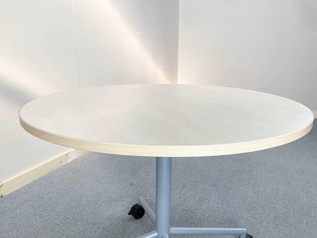 Verrijdbare ronde tafel - bijzettafel (4x) - afbeelding 3 van  9