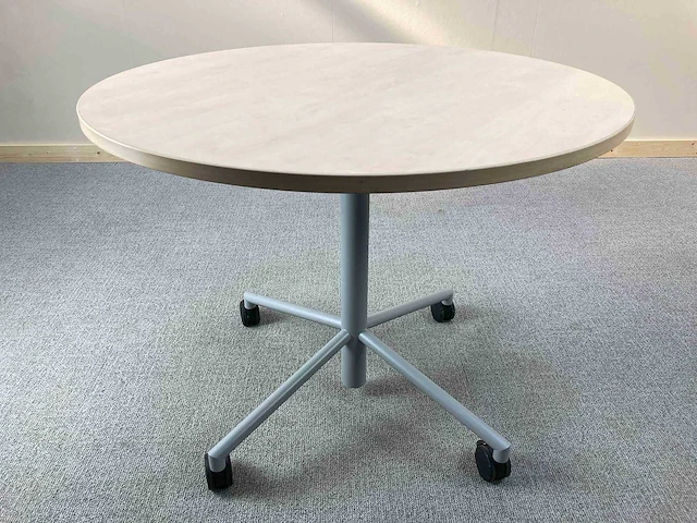 Verrijdbare ronde tafel - bijzettafel (4x) - afbeelding 6 van  9