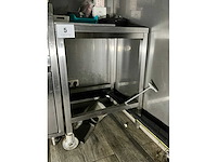 Verrijdbare rvs werktafel - afbeelding 2 van  3