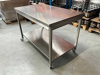 Verrijdbare rvs werktafel - afbeelding 3 van  3