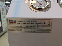 Verrijdbare stille luchtcompressor hbm 30 liter - afbeelding 6 van  8