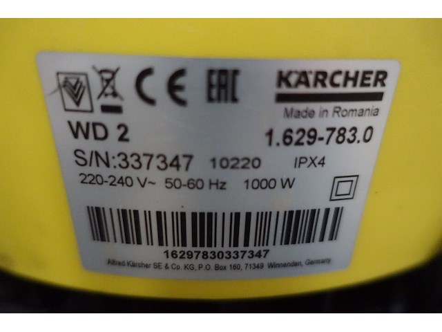 Verrijdbare stofzuiger karcher - afbeelding 3 van  3