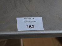 Verrijdbare tafels afm. 3,20m x 1,40m met inox blad - afbeelding 5 van  6