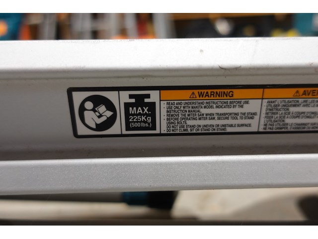 Verrijdbare verstekzaagstandaard makita - afbeelding 3 van  6