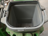 Verrijdbare vuilbak groen-grijs glasdon space-liner - afbeelding 6 van  6