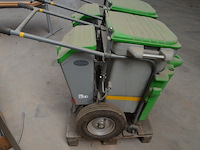 Verrijdbare vuilbak groen-grijs glasdon space-liner - afbeelding 4 van  8