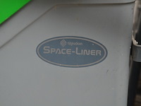 Verrijdbare vuilbak groen-grijs glasdon space-liner - afbeelding 6 van  8