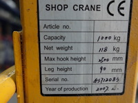 Verrijdbare werkplaatskraan - afbeelding 6 van  9