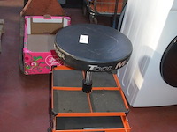 Verrijdbare werkplaatskruk tool mania met 3 laden - afbeelding 4 van  4