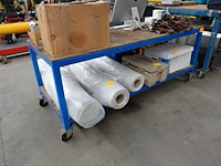 Verrijdbare werktafel (+-80x200, 80 hoog)