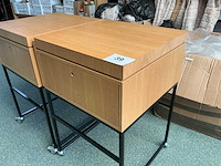 Verrijdbare werktafel (2x) - afbeelding 1 van  3