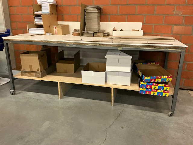 Verrijdbare werktafel (3x) - afbeelding 4 van  4