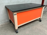 Verrijdbare werktafel uitgifte tafel - afbeelding 1 van  6