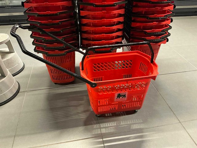 Verrijdbare winkelmandjes (33x) - afbeelding 3 van  4