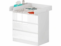 Verschoontafel + ladekast met 3 lades, baby-verschoonkastset - afbeelding 8 van  10