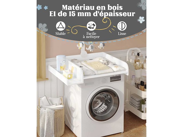 Verschoontafel voor wasmachine of droger - afbeelding 4 van  4