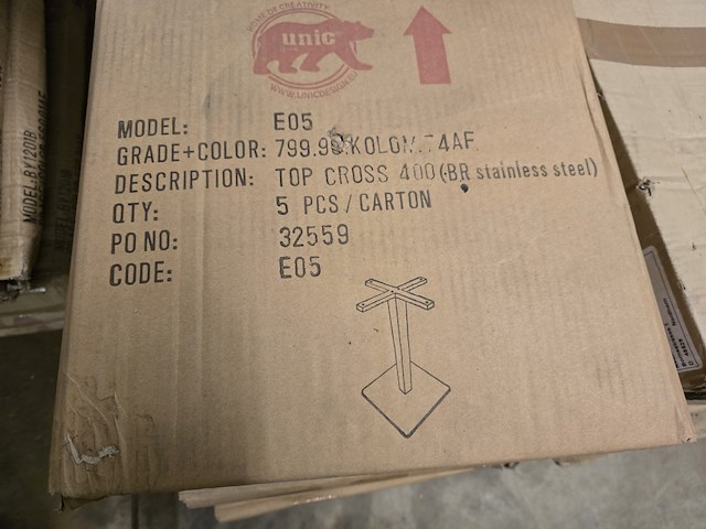 Vershillende onderdelen bistrotafel - afbeelding 1 van  8