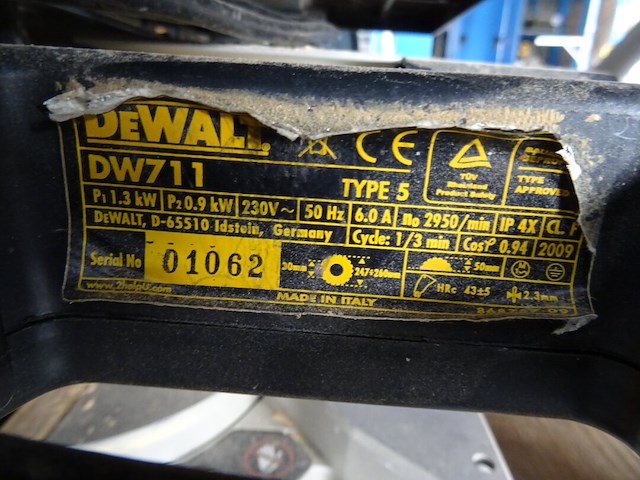 Verstek/tafelzaag dewalt - afbeelding 4 van  4