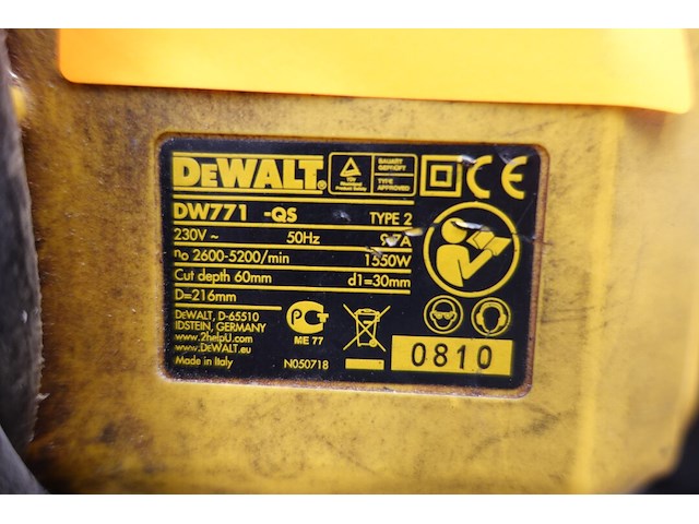 Verstekzaag dewalt - afbeelding 5 van  5