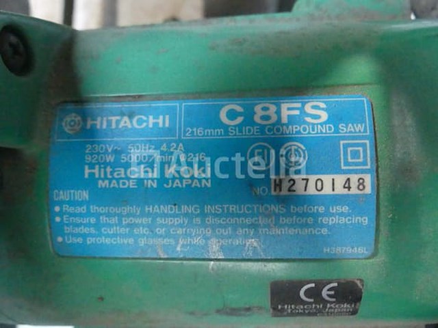 Verstekzaag hitachi c8fs - afbeelding 2 van  10