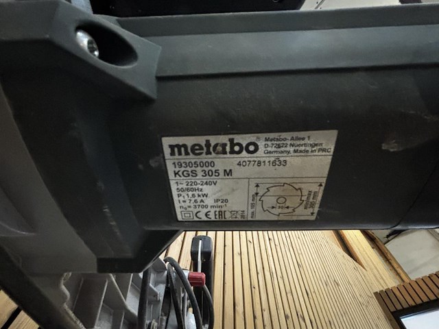 Verstekzaag metabo - afbeelding 6 van  7
