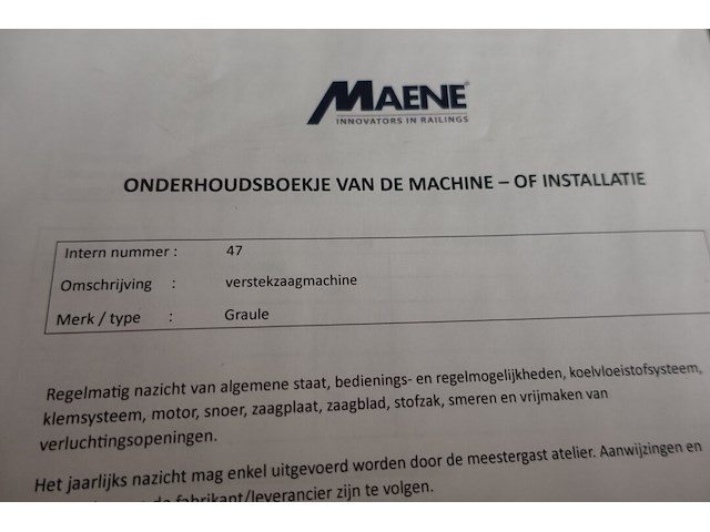 Verstekzaagmachine graule - afbeelding 11 van  11