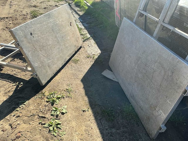 Verstelbaar daktransportframe met rollen voor dakwerken (2x) - afbeelding 2 van  6