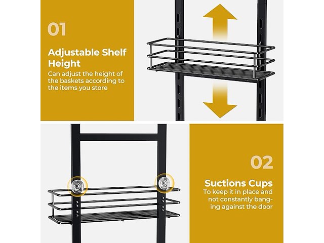 Verstelbare 5-traps voorraadkamerorganizer - afbeelding 3 van  4
