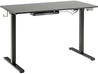 Verstelbare bureau garcia met haakjes - zwart - afbeelding 1 van  7