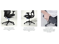 Verstelbare ergonomische stoel met gespleten lendensteun - afbeelding 8 van  13