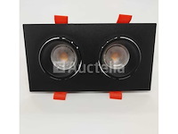 Verstelbare inbouwspot (ep-2) - gu10 fitting - zwart (x20) - afbeelding 2 van  5