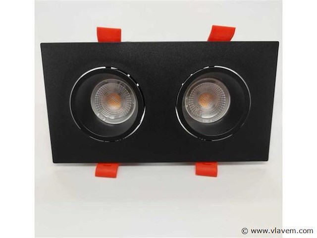Verstelbare inbouwspot (ep-2) – gu10 fitting – zwart (x20) - afbeelding 2 van  5