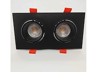 Verstelbare inbouwspot (ep-2) – gu10 fitting – zwart (x40) - afbeelding 2 van  3