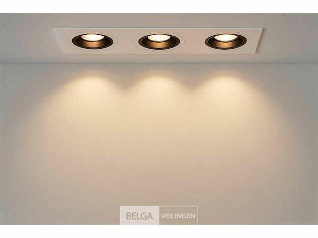 Verstelbare inbouwspot (ep-3) – gu10 fitting – wit/zwart (x20) - afbeelding 2 van  6