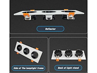 Verstelbare inbouwspot (ep-3) – gu10 fitting – wit/zwart (x40) - afbeelding 3 van  5