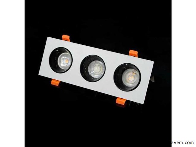 Verstelbare inbouwspot (ep-3) – gu10 fitting – wit/zwart (x40) - afbeelding 5 van  5