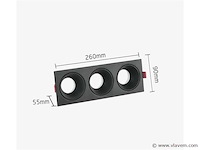 Verstelbare inbouwspot (ep-3) – gu10 fitting – zwart (x20) - afbeelding 5 van  5