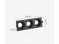 Verstelbare inbouwspot (ep-3) – gu10 fitting – zwart (x20) - afbeelding 6 van  6