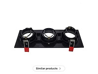 Verstelbare inbouwspot (ep-3) – gu10 fitting – zwart (x40) - afbeelding 3 van  3