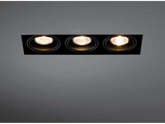 Verstelbare inbouwspot (ep-3) – gu10 fitting – zwart (x40) - afbeelding 1 van  4