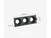 Verstelbare inbouwspot (ep-3) – gu10 fitting – zwart (x40) - afbeelding 6 van  6