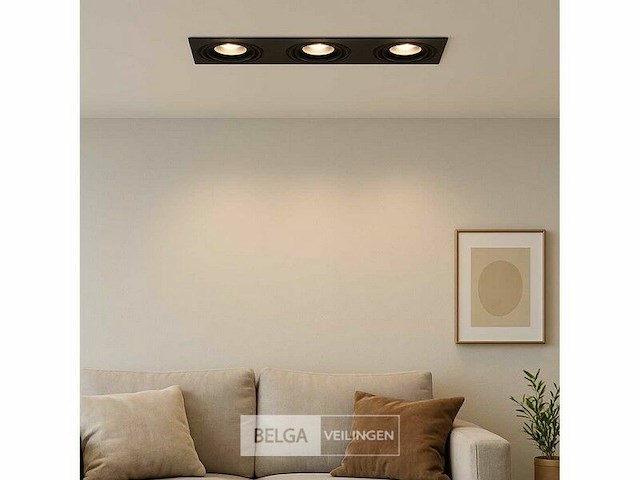 Verstelbare inbouwspot (ep-3) – gu10 fitting – zwart (x40) - afbeelding 2 van  6